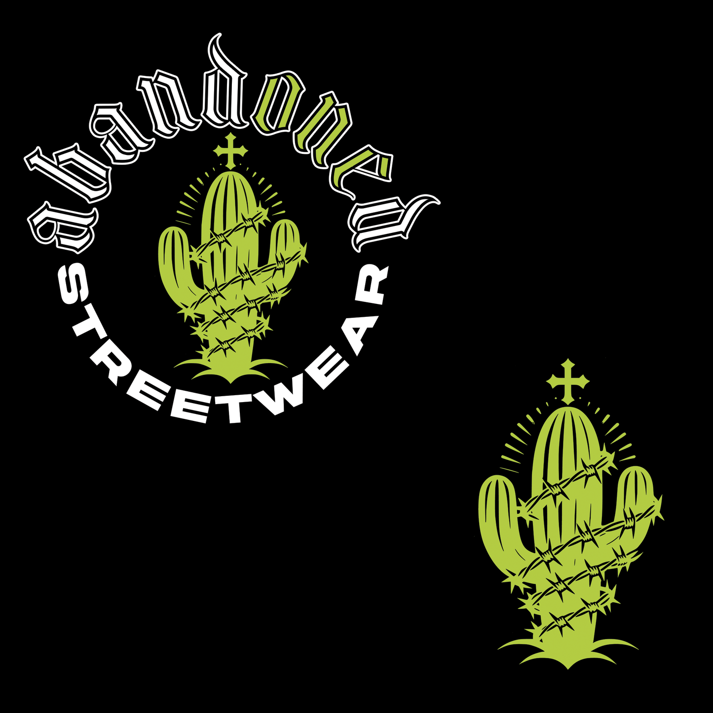 Saguaro Silhouette - Crewneck Short Sleeve Tee - Abandoned One