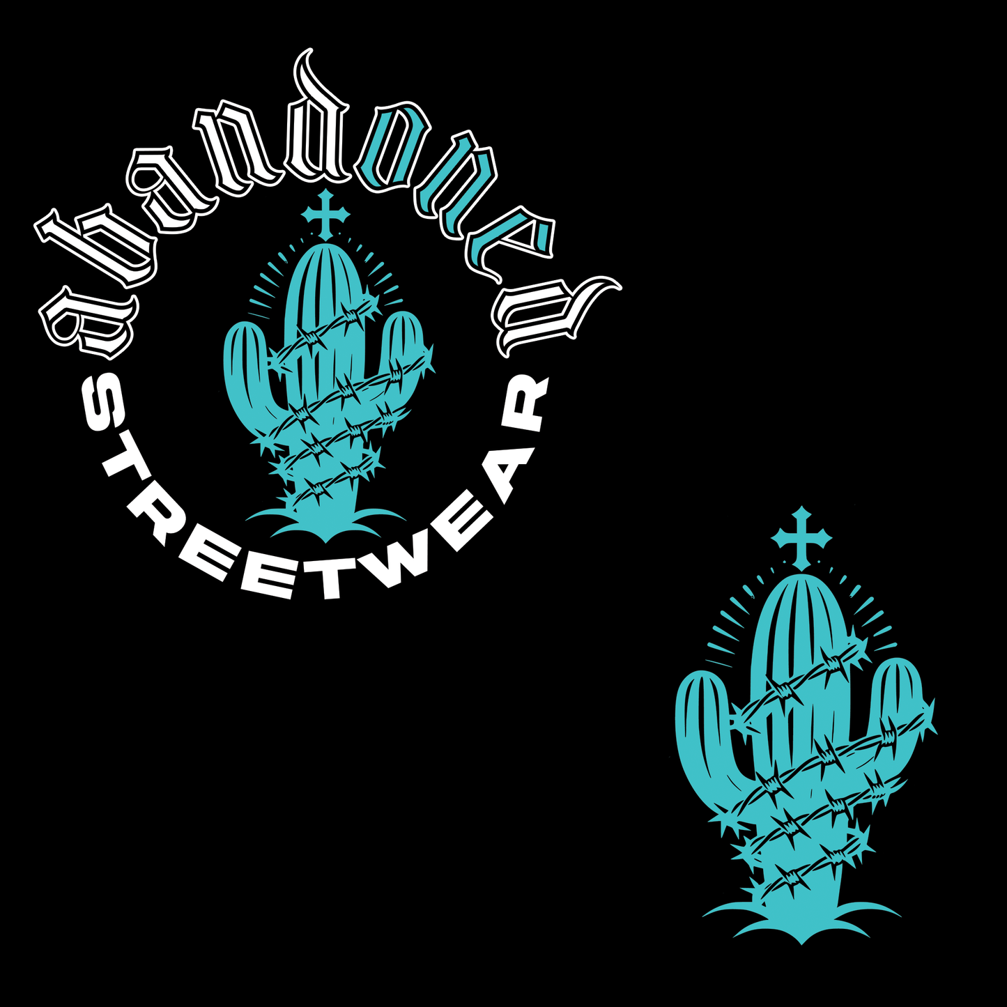 Saguaro Silhouette - Crewneck Short Sleeve Tee - Abandoned One