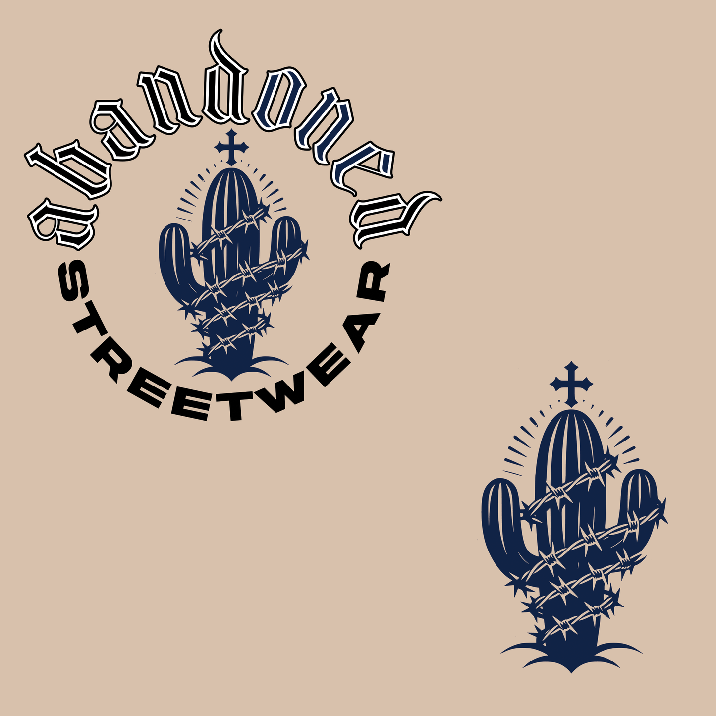 Saguaro Silhouette - Crewneck Short Sleeve Tee - Abandoned One