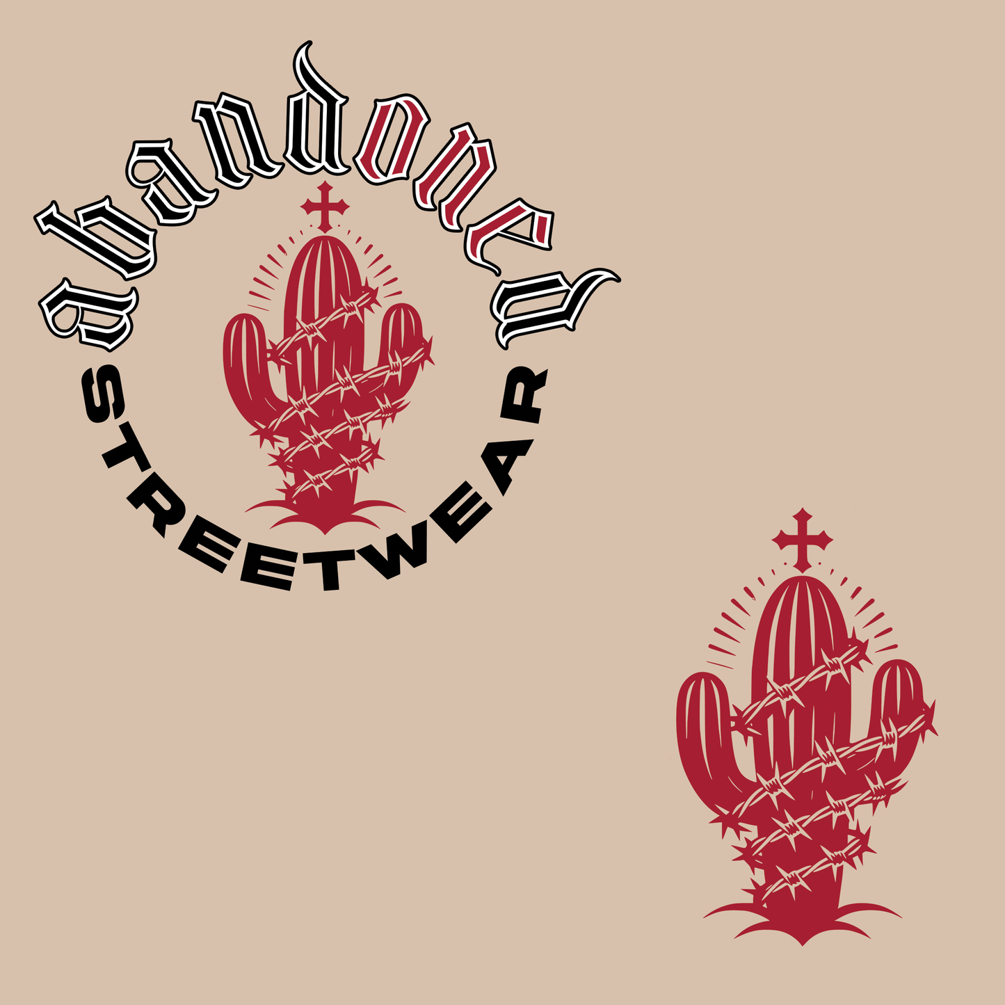 Saguaro Silhouette - Crewneck Short Sleeve Tee - Abandoned One