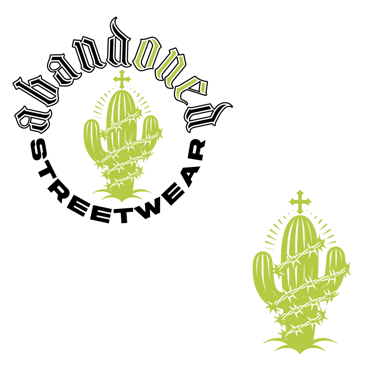 Saguaro Silhouette - Crewneck Short Sleeve Tee - Abandoned One