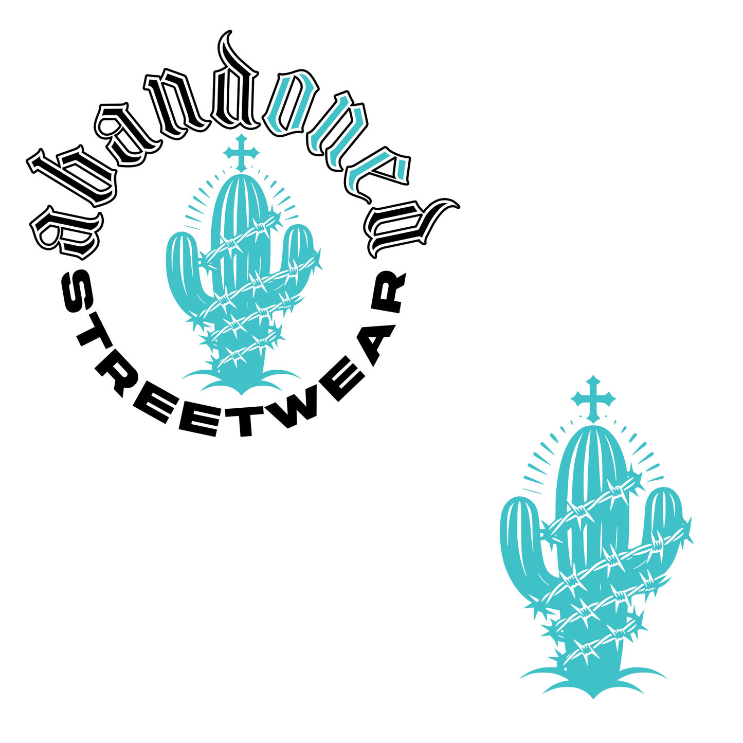 Saguaro Silhouette - Crewneck Short Sleeve Tee - Abandoned One